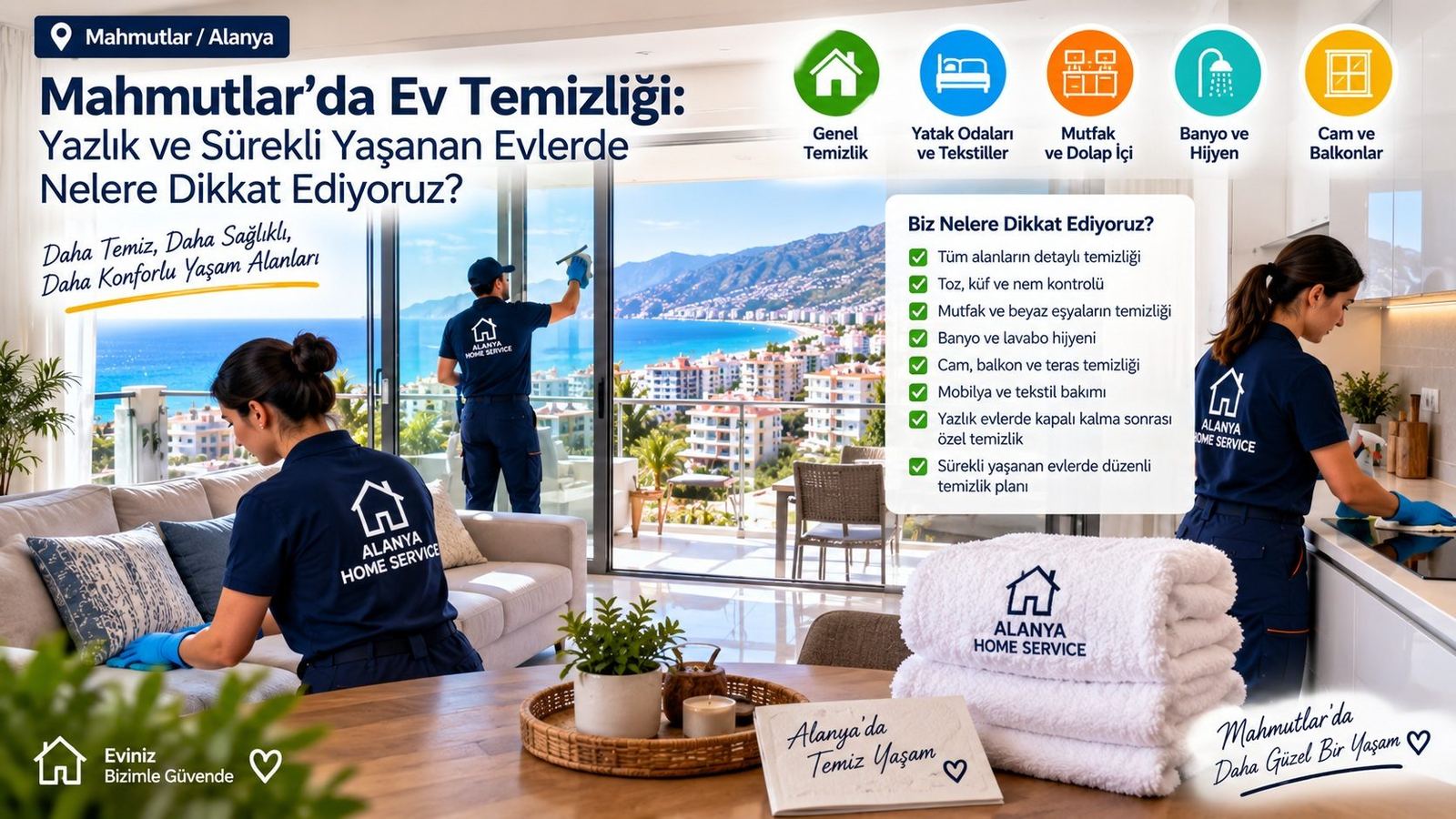 Home Cleaning in Mahmutlar: What Matters in Holiday and Permanent Homes?
