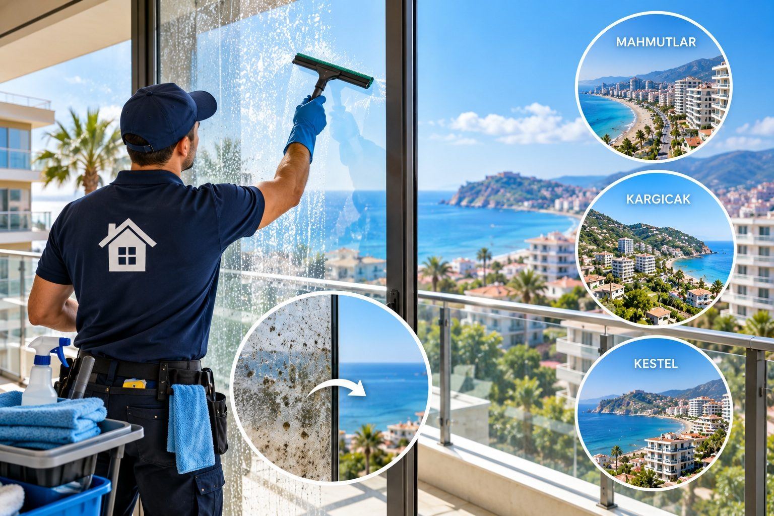 Why Windows May Need More Frequent Cleaning in Mahmutlar, Kargicak and Kestel