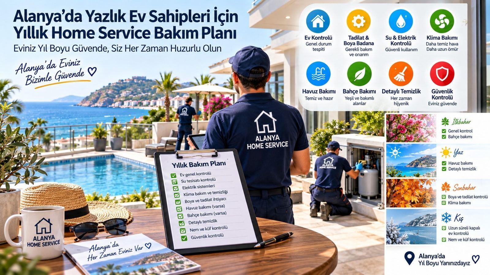 Annual Home Service Plan for Holiday Homeowners in Alanya