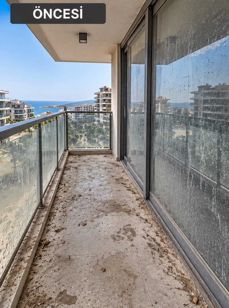 Balcony & Window Deep Cleaning in Kestel - before