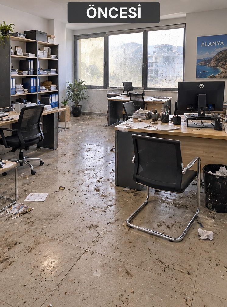 Detailed Office Cleaning in Alanya - before